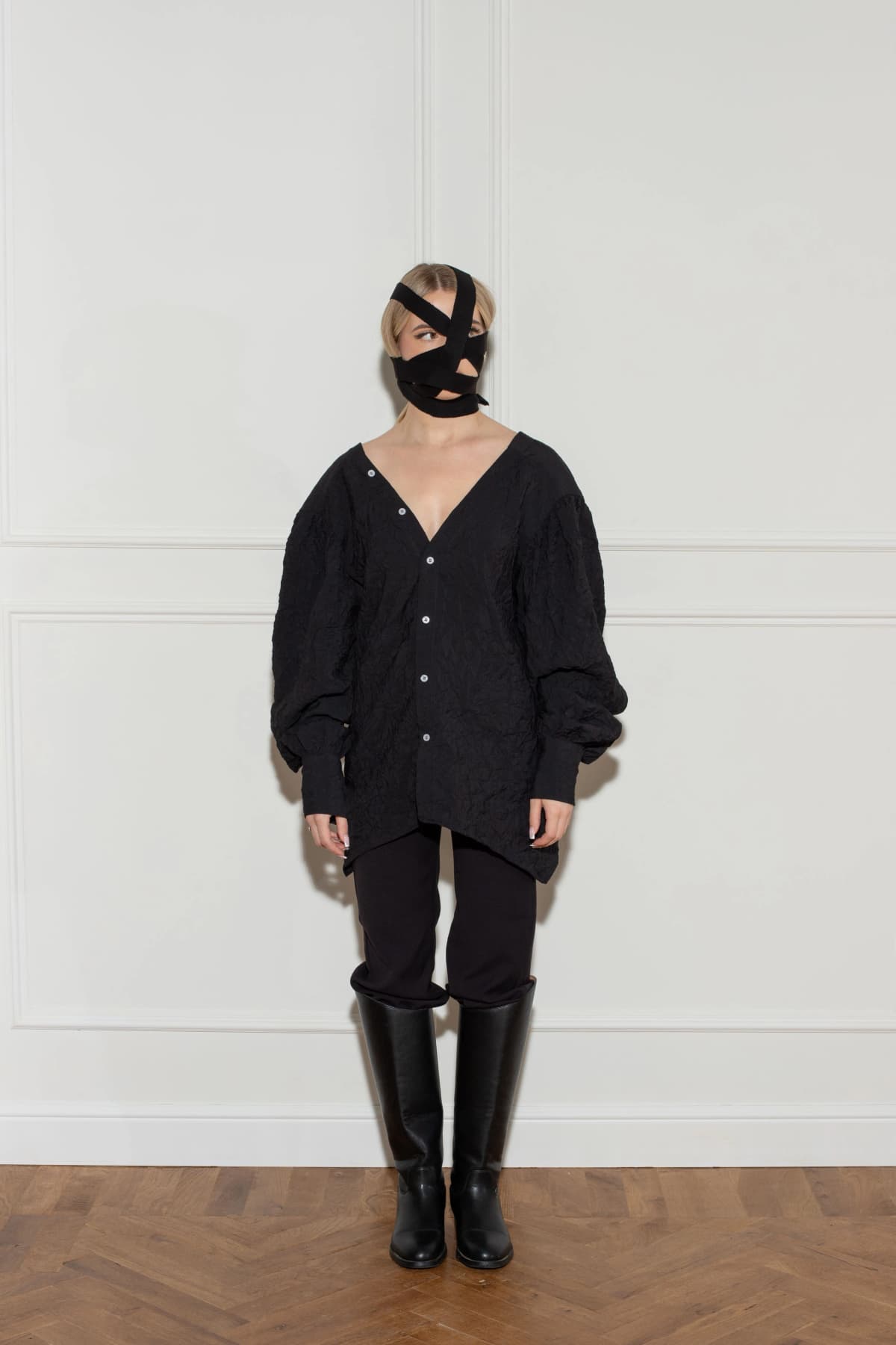 Split cardigan-shirt 7