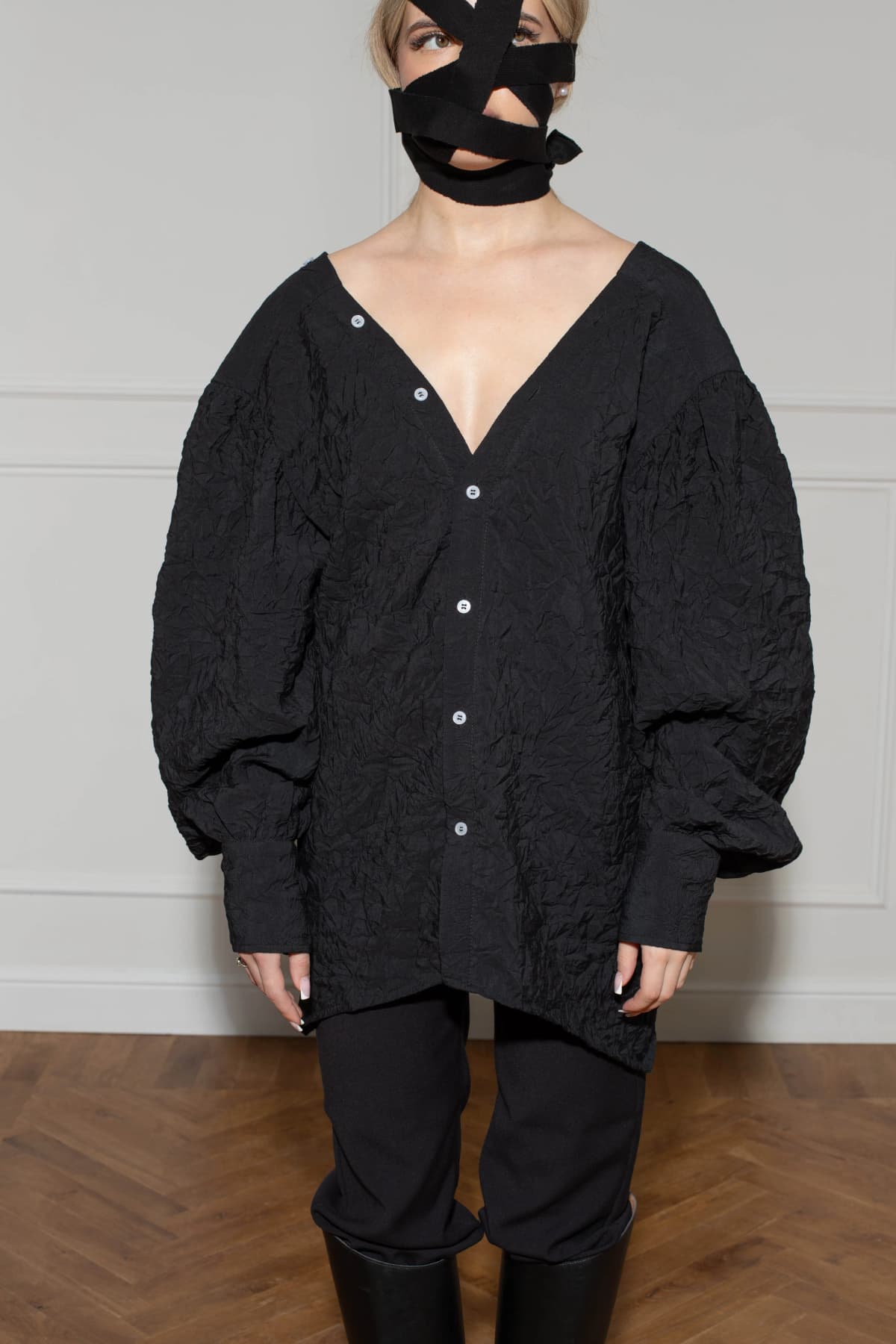 Split cardigan-shirt 9